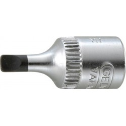 Embout de vissage 1/4'' pour vis à fente, Larg. : de la lame : 5,5 mm, Épais. : de la lame 1,0 mm, Long. 28 mm