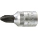 Embout de vissage 1/4'' pour vis cruciforme PH, Dimensions : PH 2, Long. 28 mm