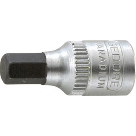 Embouts de vissage 1/4'' pour vis à six pans femelle, Cote s/plats : 2,5 mm, Long. 28 mm