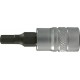 Embout de vissage 1/4'' pour vis à 6 pans femelle, Cote s/plats : 8* mm, Long. 30 mm, Modèle * Dimension non normalisée.