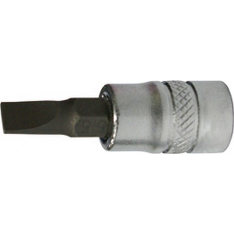 Embout de vissage 1/4'' pour vis à fente, Larg. : de la lame : 5,5 mm, Épais. : de la lame 1,0 mm, Long. 30 mm