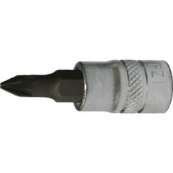 Embout de vissage 1/4'' pour vis cruciforme PZ, Dimensions : PZ 1, Long. 30 mm