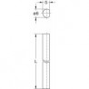 Barre pour serrures à barres 6mm, 1000mm acier galva