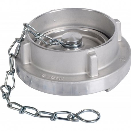 Bouchon raccord Al avec chaine, 75-B, DiRi blanc