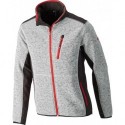 Veste,Softshell, Taille 4XL,gris brillant-rouge,FORTIS