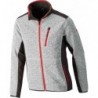 Veste,Softshell, Taille 4XL,gris brillant-rouge,FORTIS