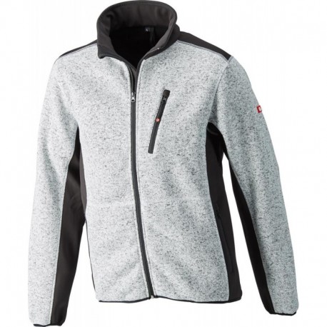 Veste,Softshell, Taille M,gris brillant-noir,FORTIS