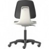 Chaises Labsit 2 Blanc Plastique-cuir,avec roues
