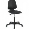 Chaises Labsit 2 Blanc Plastique-cuir,avec roues