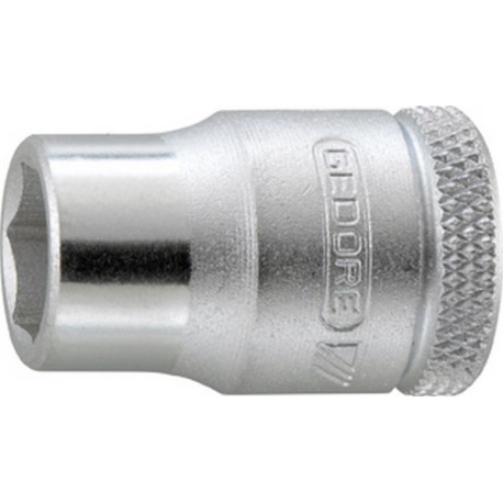 Douille 6 pans 3/8'', Cote s/plats : 20 mm, Long. 31 mm
