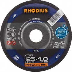 Disque de coupe XT67 125 x 1,0mm Rhodius(Par 50)