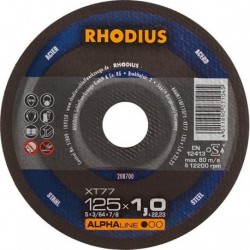Disque de coupe XT77 125 x 1,0mm Rhodius