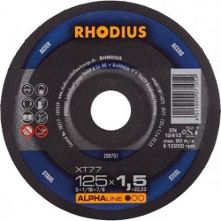 Disque de coupe XT77 125 x 1,5mm Rhodius