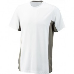 T-Shirt Function Cont., Taille M,blanc-gris