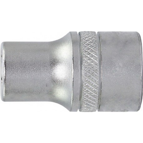 Douille 6 pans 3/8'', Cote s/plats : 18 mm, Long. 28 mm