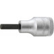 Embout de vissage 1/2'' pour vis femelle à 6 pans, Cote s/plats : 8 mm, Long. 60 mm