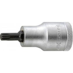 Embout de vissage 1/2'' pour vis femelle à denture multiple XZN, Dimensions : 10, Long. 55 mm, Pour vis M10