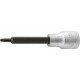 Embout de vissage 1/2'' pour vis femelle TORX®, Dimensions : T 25, Pour vis M4,5-M5, Long. 100 mm