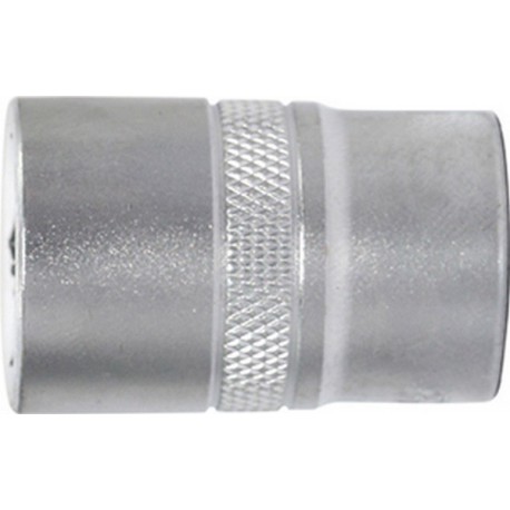 Douille 1/2'', 6 pans, Cote s/plats : 19 mm, Long. 40,0 mm
