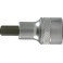 Embout de vissage 1/2'' pour vis femelle à 6 pans, Cote s/plats : 19 mm, Long. 60 mm