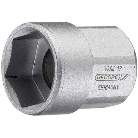 Douille entraînement 1/2" six pans mâle prise de force 6 pans 16x26,5mm GEDORE 1 PCS