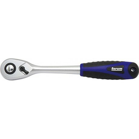 Cliquet réversible à levier 1/2'', en plastique avec trou de suspension, 72 dents, Long. : 255 mm