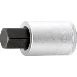 Embout de vissage 3/4'' pour vis femelle à 6 pans, Cote s/plats : 14 mm, Long. 80 mm