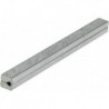 Broche carré porte 8x160mm divisé,galvanisé