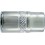 Douille 1/4'', poli, Cote s/plats : 11 mm, Long. 25 mm