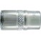Douille 1/4'', poli, Cote s/plats : 12 mm, Long. 25 mm