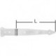 Penture 45x3,75x400mm chromé brillant