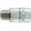 Embout de vissage 1/4'' pour vis femelle à 6 pans, poli, Cote s/plats : 5 mm, Long. 30 mm