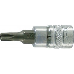 Embout pour tournevis 1/4'' pour vis TORX® femelle, poli, Taille : T 15, Long. 36 mm, Pour vis M3,5-M4