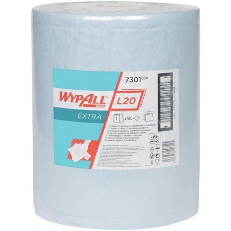 Serviette Papier WYPALL L30 23,5x38cm bleu 500 Blatt