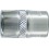 Douille 3/8'', poli, Cote s/plats : 17 mm, Long. 30 mm