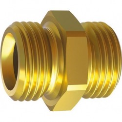 Raccord fileté double F 1 / F1 FE/ laiton / OC 36