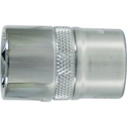 Douille 1/2'', poli, Cote s/plats : 13 mm, Long. 40 mm