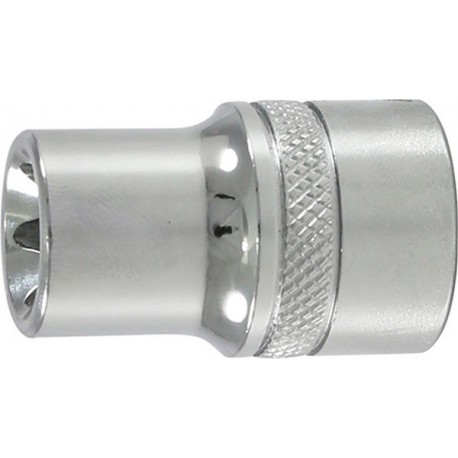 Douille 1/2'' pour vis mâle TORX®, poli, Taille : E 11, Long. L 38 mm, Pour vis -