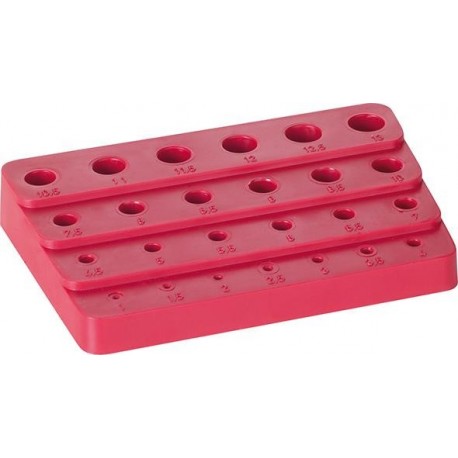 Supports en plastique foret 1-13mm FORTIS (Par 10)