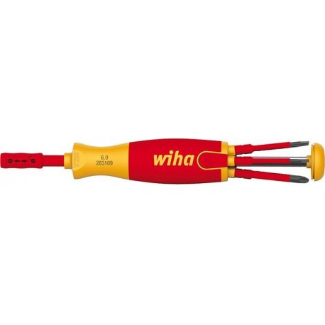 Tournevis LiftUp VDE fente/PZ 6-pièces Wiha