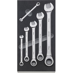 Module d'outillage Clé à vis, Type : Avec cliquet annulaire, droit, Dimensions 1/3