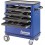 Servante d'atelier avec 4 tiroirs, Dimensions L x l x H : 625 x 400 x 930 mm, Poids 45 kg