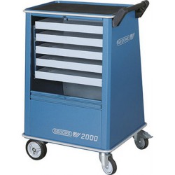 Servante d'atelier, type 2000, Dimensions L x l x H : 625 x 400/545 x 930 mm, Dimensions des tiroirs L x l x H 478 x 325 x 45 mm
