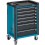Servante d'atelier type 179-7, Dimensions L x l x H : 817 x 502 x 1040 mm, Force portante statique 300 kg, Poids 90 kg