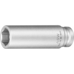 Douille à choc longue avec aimant à ressort 1/4" 8mm ASW 1 PCS