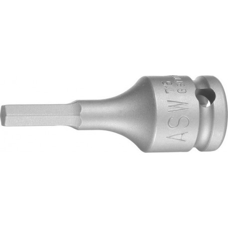 Embout de vissage à choc 3/8" six pans femelle 8mm ASW 1 PCS