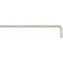 Clé coudée à 6 pans, modèle long, nickelé, Cote s/plats : 2 mm, Long. des branches 101 x 18 mm