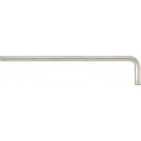 Clé coudée à 6 pans, modèle long, nickelé, Cote s/plats : 14 mm, Long. des branches 291 x 70 mm