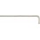 Clé coudée à 6 pans, modèle long, nickelé, Cote s/plats : 14 mm, Long. des branches 291 x 70 mm