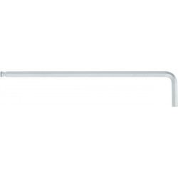 Jeu de clés coudées à 6 pans, à tête sphérique, avec porte-vis, Cote s/plats : 10 mm, Long. des branches 221 x 40 mm